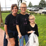 Debbie Morgan, Tonya Saucer, and Holin Saucer cleaned up the beach in Alabama