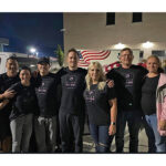Group of CharityRx team members volunteered at a service held for a fallen soldier